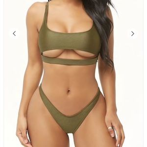 Forever 21 bikini set- high waisted thong